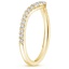 18K Yellow Gold Tapered Flair Diamond Ring (1/3 ct. tw.), smallside view