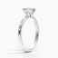 18KW Moissanite Elodie Ring, smalltop view