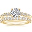 18K Yellow Gold Aurora Diamond Ring with Shared Prong Diamond Ring (2/5 ct. tw.)