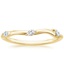 18K Yellow Gold Willow Contoured Diamond Ring (1/10 ct. tw.), smalltop view