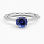 Sapphire Cecilia Diamond Ring (1/3 ct. tw.) in 18K White Gold