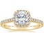 18K Yellow Gold Luxe Odessa Diamond Ring (1/3 ct. tw.), smalltop view
