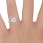 Platinum Waverly Diamond Ring (1/2 ct. tw.), smallzoomed in top view on a hand