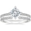 Platinum Polaris Diamond Ring with Sia Diamond Ring (1/8 ct. tw.)