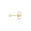 14K Yellow Gold Single Petite Diamond Stud Earring, smalladditional view 2