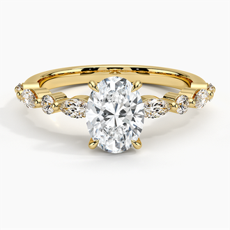 18K Yellow Gold Versailles Diamond Ring (1/3 ct. tw.)