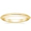 18K Yellow Gold Classic Wedding Ring, smalltop view