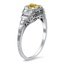 The Malissa Ring, smalltop view on a hand