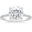 18KW Moissanite Luxe Viviana Diamond Ring (1/3 ct. tw.), smalltop view