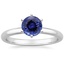 18KW Sapphire 2mm Comfort Fit Six-Prong Solitaire Ring, smalltop view