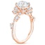 14K Rose Gold Blooming Rose Diamond Ring (1 ct. tw.), smallside view