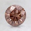 1.34 Ct. Fancy Intense Pinkish Orange Round Lab Created Diamond