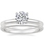 Platinum Salma Diamond Ring with Petite Comfort Fit Wedding Ring