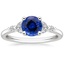 18KW Sapphire Verbena Diamond Ring, smalltop view