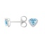 Silver Oasis Aquamarine and Diamond Earrings, smalladditional view 1