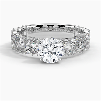 Unique Snow Inspired Diamond Ring