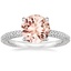 18KW Morganite Luxe Valencia Diamond Ring (1/2 ct. tw.), smalltop view