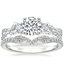 18K White Gold Three Stone Luxe Willow Diamond Ring (1/2 ct. tw.) with Rhea Diamond Ring