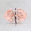 0.71 Ct. Fancy Orangy Pink Oval Lab Created Diamond