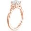 14K Rose Gold Entwined Celtic Love Knot Ring, smallside view