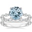 18KW Aquamarine Luxe Versailles Diamond Bridal Set, smalltop view