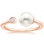 Rose Gold Alanna Freshwater Cultured Pearl and Diamond Ring