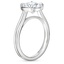 18K White Gold Jade Trau Alure Solitaire Ring, smallside view