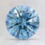 1.63 Ct. Fancy Intense Blue Round Lab Created Diamond