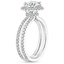 PT Sapphire Linnia Halo Diamond Ring (2/3 ct. tw.), smalltop view