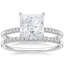 18KW Moissanite Petite Viviana Diamond Bridal Set (1/4 ct. tw.), smalltop view
