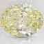 2.18 Ct. Fancy Intense Yellow Oval Lab Created Diamond