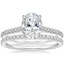 18K White Gold Arbor Diamond Ring (1/3 ct. tw.) with Luxe Ballad Diamond Ring (1/4 ct. tw.)