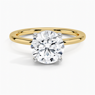 Perfect Fit Solitaire Two Tone Engagement Ring