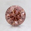 1.16 Ct. Fancy Intense Orangy Pink Round Lab Created Diamond