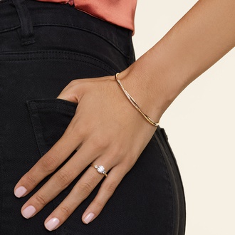 Diamond Accented Cuff Bracelet