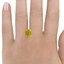 3.96 Ct. Fancy Vivid Orangy Yellow Emerald Lab Created Diamond, smalladditional view 1