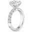 18K White Gold Ellora Diamond Ring, smallside view