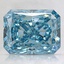 2.70 Ct. Fancy Vivid Blue Radiant Lab Created Diamond