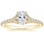 18K Yellow Gold Felicity Diamond Ring (1/4 ct. tw.), smalltop view