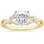 18KY Moissanite Willow Diamond Ring (1/8 ct. tw.), smalltop view