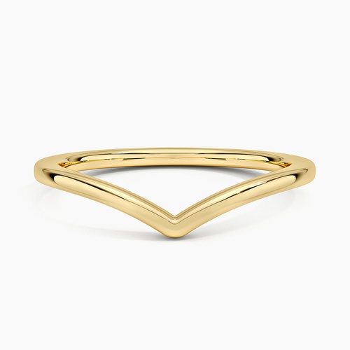 White gold store chevron ring