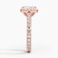 14KR Moissanite Luxe Sienna Halo Diamond Ring (3/4 ct. tw.), smallside view