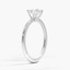 18KW Moissanite Aimee Solitaire Ring, smalltop view