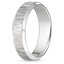 Platinum Beveled Edge Aspen Wedding Ring, smallside view