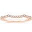 14K Rose Gold Petite Twisted Vine Contoured Diamond Ring (1/5 ct. tw.), smalltop view