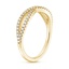 18K Yellow Gold Entwined Diamond Ring (1/4 ct. tw.), smallside view