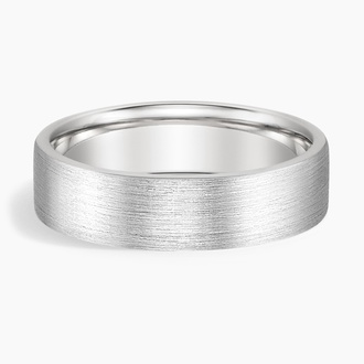 Mojave Matte 6mm Wedding Ring in Platinum