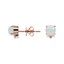 14K Rose Gold Opal and Tourmaline Diamond Earrings, smalladditional view 1