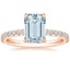 14KR Aquamarine Amelie Diamond Ring (1/3 ct. tw.), smalltop view