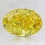 1.87 Ct. Fancy Vivid Yellow Oval Lab Created Diamond